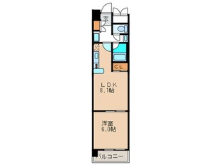 コンソラ－レ土佐堀の物件間取画像